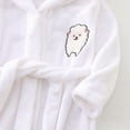 thumbnail image 5 of zuwimk Kids Bathrobe, Toddler Hooded Soft Towel Robe for Girls Boys Terry Cloth Robes Sleepwear(White,11-12 Years), 5 of 6