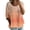 Orange, variant on MEICHEN Fashionable Multi Purpose Casual Women's 3/4 Sleeve T Shirt Summer Trendy Clothing for Women