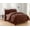 Brown, variant on Silky Soft Pintuck Bed in a Bag 8 Piece Comforter Set FullQueen, Navy Blue