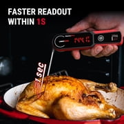 ThermoPro Lightning 1-Sec Instant Read Meat Thermometer, Professional-Grade, Waterproof with Auto-Rotating Display and Calibration Mode