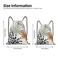 thumbnail image 2 of Xecao Tropical Leaves Pattern Sports Drawstring Backpack - String Swim Gym Bag with Wet Proof Pocket for Women&Men-Small, 2 of 6