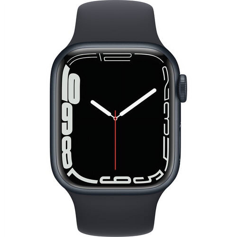 Apple Watch Series 7 GPS, 41mm Midnight Aluminum Case with Midnight Sport Band - Regular - image 2 of 4