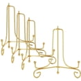 thumbnail image 1 of LIONWEI LIONWELI 6 Inch Gold Iron Plate Stand Holder Easel Display Stand for Plate?Picture?Photo and More,4 pcs., 1 of 7