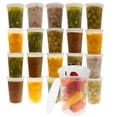 thumbnail image 1 of Set de 24 Recipientes de Plástico para Alimentos de 32 oz con Tapas Herméticas Libres de BPA Apilables y Seguros para Microondas, 1 of 5