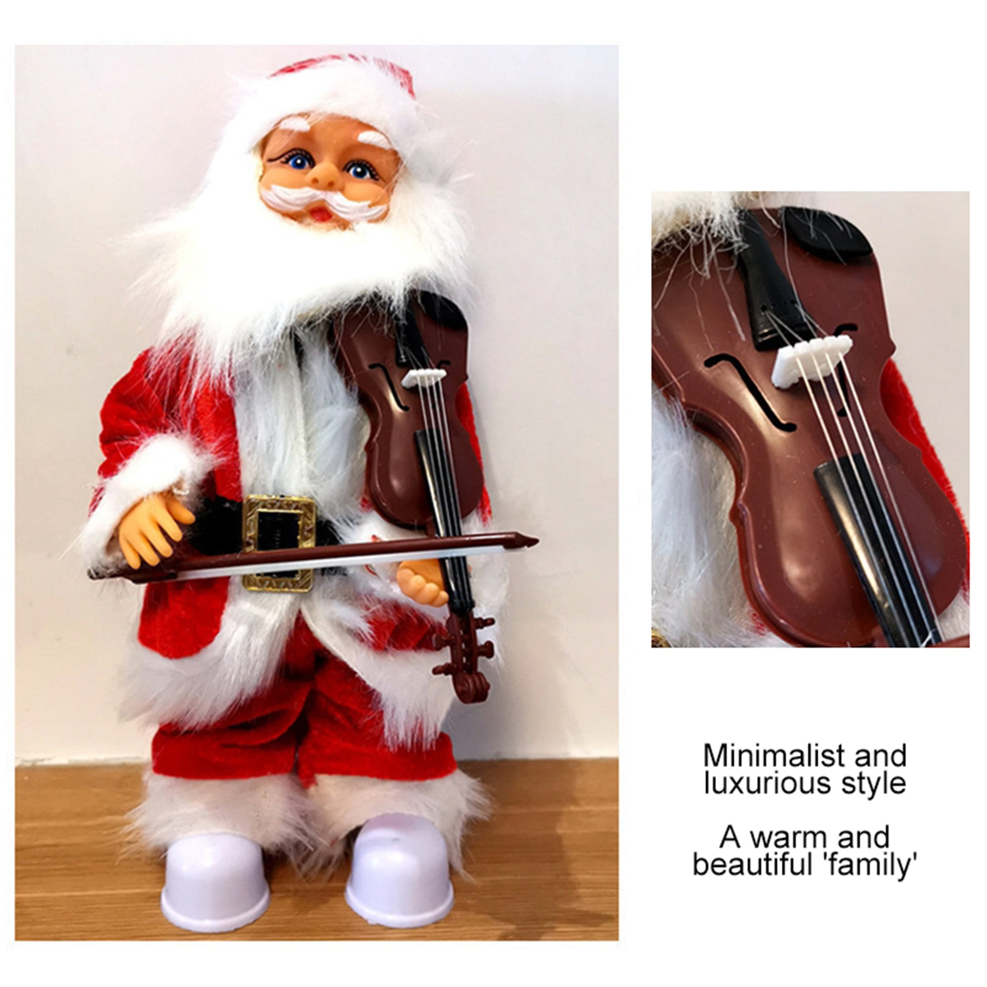 Dancing Singing Santa Claus with Saxophone, Christmas