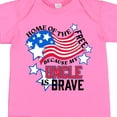 thumbnail image 4 of Inktastic Home of the Free Because My Uncle is Brave Boys or Girls Baby Bodysuit, 4 of 5