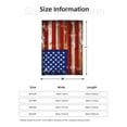 thumbnail image 6 of PHELIKA American Flag Painted On Wood 02 Flannel Fleece Throw Blanket Living Room/Bedroom/Sofa Couch Warm Soft Bed Blanket For Kids Adults All Season Ultra Soft 50x60 Inch, 6 of 9