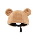 thumbnail image 2 of Moda Invierno Unisex Oso Oreja Cubo Sombrero Felpa Pescador Sombrero Suave Cálido Lavabo Sombrero Mullido Pesca Sombrero Sweethay AP007250-01, 2 of 5