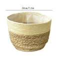 thumbnail image 3 of RuiJiao Multi-Functional Straw Woven Flower Pot Cover - Perfect for Indoor & Outdoor Plant Storage, Gardening, Pot Holder, Decorative Planter Basket, 3 of 4