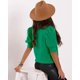 thumbnail image 2 of Jersey Goranbon Puff de manga corta para mujer, color verde brillante, 2 of 2