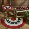 thumbnail image 2 of Park Designs Red Americana Indoor Half Round Rug 2' x 3', 2 of 3