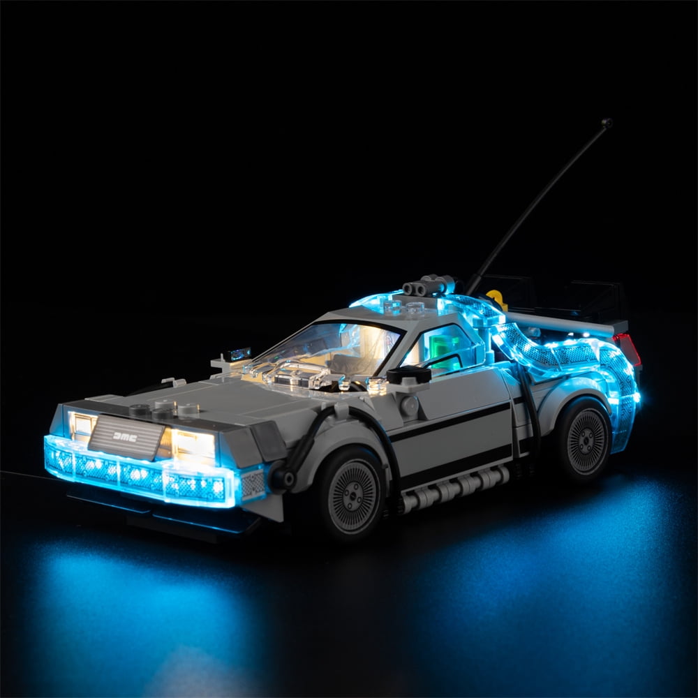QC Ltbrick Led Light Kit Lighting Set Compatible With The Lego Speed Champions Time Machine from Back to the Future 77256 Building Toy for Kids Building Blocks Without Lego Set