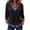 31#Black, variant on Womens Long Sleeve Blouse V Neck Button Leopard Print Shirt Contrast Collar Cuffs Casual Top Tee for Women Daily Work Wear Blue XL