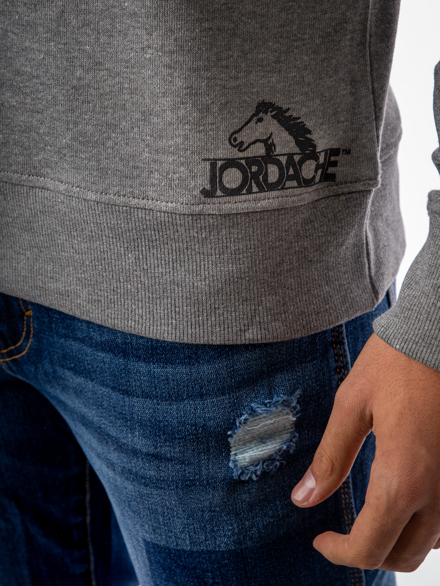 Jordache Vintage Men's Alen Yoke Pullover Sweatshirt, Sizes S-2XL - image 4 of 6