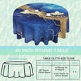 thumbnail image 2 of Blue Gold Marble Round Table Cloth 60 Inch,Abstract Geometric Tablecloth Waterproof Stain Wrinkle Resistant Washable Circle Table Cover for Home Kitchen Dining Room Party Outdoor Picnic, 2 of 6