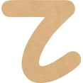 thumbnail image 1 of MDF Blank Wood 5'' Tall Breakbone Letters Alphabet Z, Paintable Craft, 1 of 3