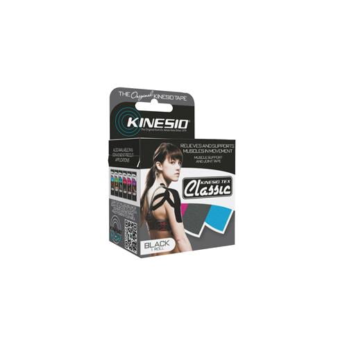 Kinesio Tape, Tex Classic, 2" x 4.4 yds, Black
