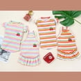 thumbnail image 2 of Monos con tirantes para perros, estampado navideño de conejo, vestido tipo bandolera para perros, trajes para gatos bulldog, falda navideña para cachorros, ropa para perros, 2 of 5
