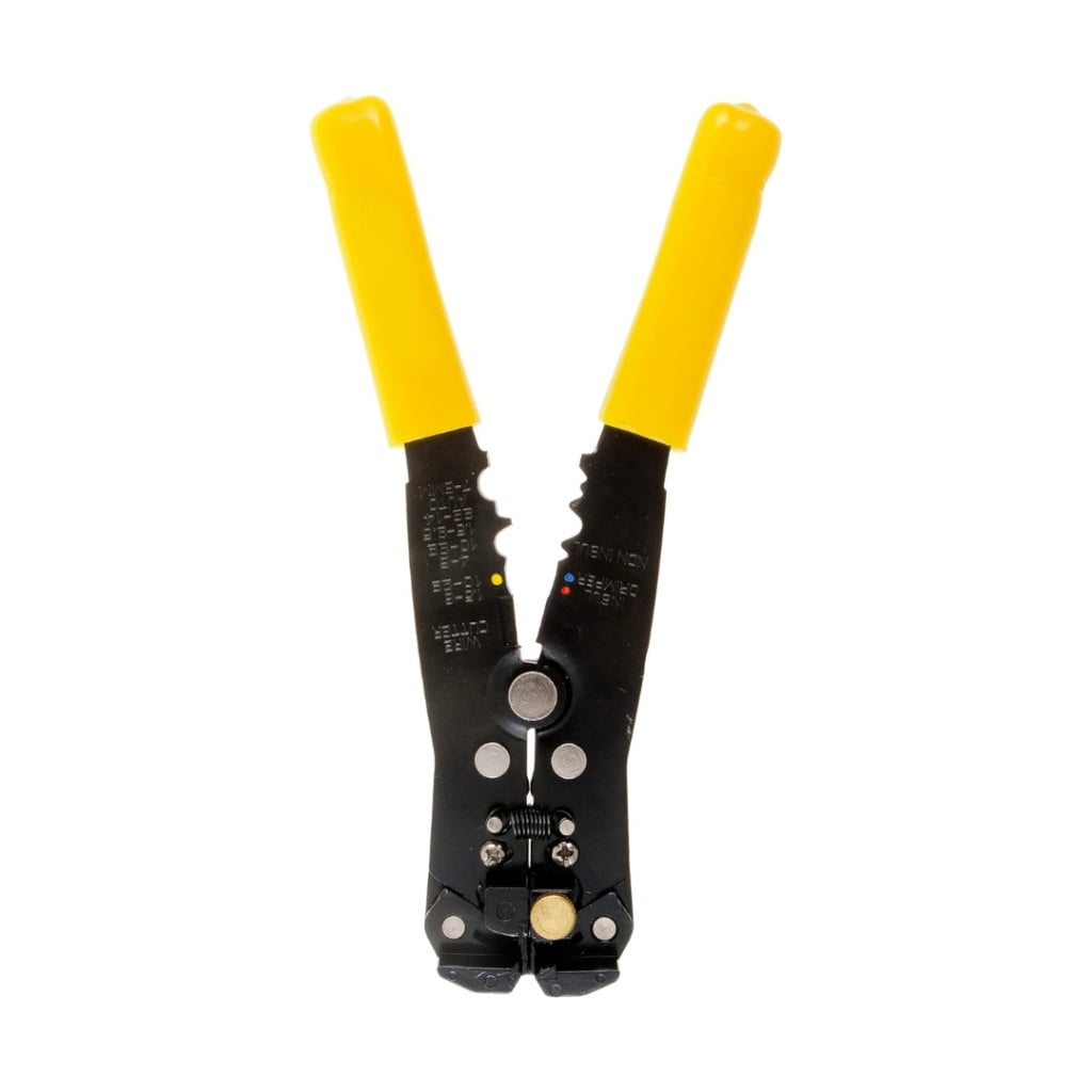KarParts360 Wire Stripper | Metal Cable | Black and Yellow | Tool Electrical Accessory Type | Crimper Electrician Tool Type | Excluded Lockable