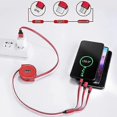 thumbnail image 5 of Data Cable Extendable Fast Charging Multi-function 3-in-1 8Pin/Micro USB/Type-C Mobile Phone Data Line Charge Cord for Home JIKAIX, 5 of 5
