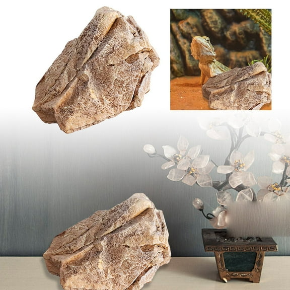 Realistic Rock Covers for Outdoor Landscaping, Lightweight Artificial Decorative Rocks Made of Durable PU Foam, for Yard Garden Decor and Well Cover Concealment