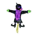 thumbnail image 2 of Bruja chocando contra un árbol, decoraciones colgantes de brujas, accesorios colgantes de brujas estrelladas pelo violeta, 2 of 9