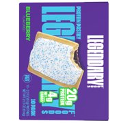Legendary Foods Blueberry Protein Pastry, 20g Protein, 4 Pack, Keto Friendly, Gluten Free