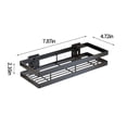 thumbnail image 5 of under $5 Usloyux Shower Caddy Shelf Metal Spice Rack Wall Mount Floating Shelves Black Storage organizer for Cabinet Door Pantry Kitchen Bathroom Supplies, 5 of 9