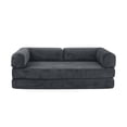 thumbnail image 1 of Sofá Cama De Espuma Sellada Al Vacío 2 Plazas Japandi Tenka Dark Grey, 1 of 6