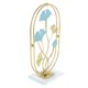 thumbnail image 3 of Dekaim Decoración de escritorio de metal dorado Innovadora Luz de Lujo Hierro Arte Ornamento para Sala de Estar Decoración del Hogar Forma Oval (Fondo Blanco - Ginkgo Biloba), 3 of 5