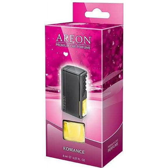 AREON ACP07 Car Perfume Luxury and Elegant 0.27 oz Vent Clip Car Air Freshener, Romance Scent (Pack of 3)