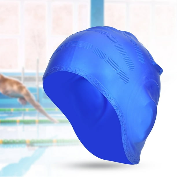Youthink 96g Stretchy Swim Hat, Swim Pool Hat, Stretchy Long Hair/Ear Protection Adult Children Unisex Outdoor Fun Swimming Diving For Swimming Pool B
