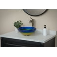 thumbnail image 6 of 14" True Planet Glass Vessel Sink, 6 of 17