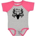 thumbnail image 3 of Inktastic Merry Christmas Reindeer Antlers with Ornaments Boys or Girls Baby Bodysuit, 3 of 5
