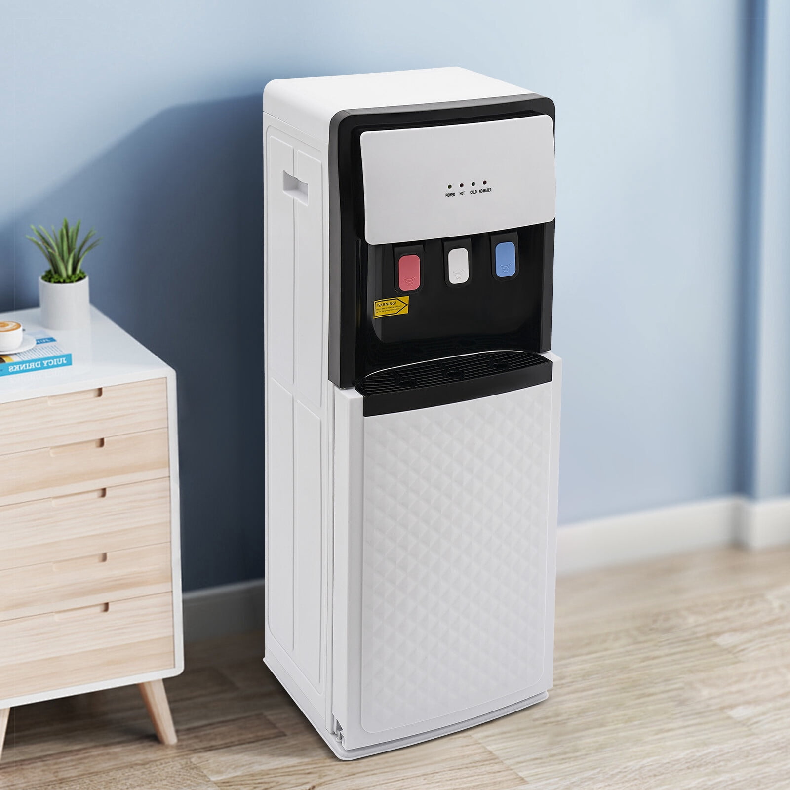 DENEST Water Dispenser Bottom Loading Water Cooler for 5 Gal Bottles w/Indicator Lights