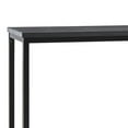 thumbnail image 3 of 65 Inches Wood and Metal TV Stand with Open Shelf, Black, 3 of 5