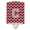 Crimson & Grey, variant on Letter C Chevron Crimson and Grey Ceramic Night Light