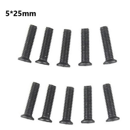 

BCLONG 10Pcs Fixing Screw M5/M6 25mm Left Hand Thread for UNF Drill Chuck Shank Adapter