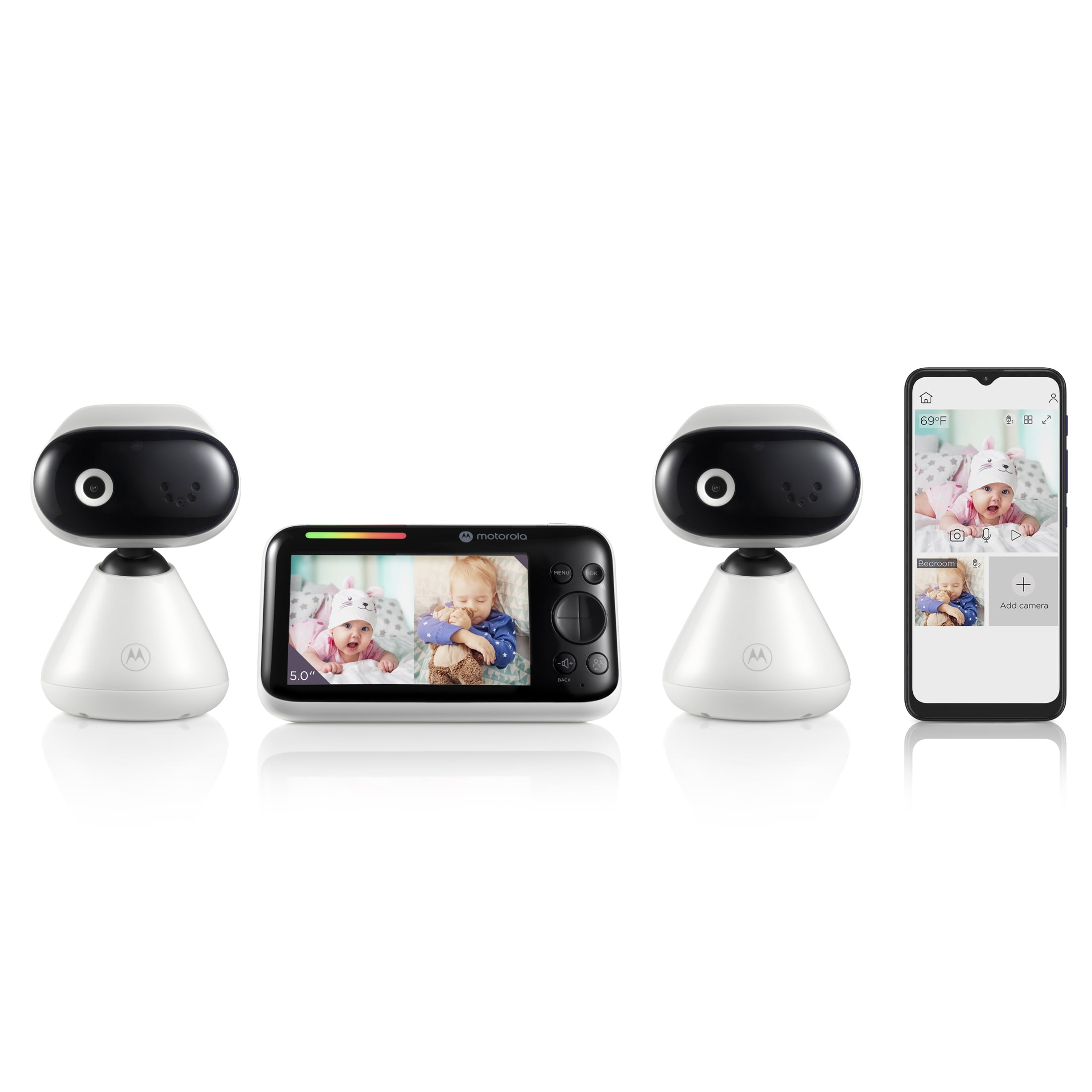 Motorola トリプルカメラ ホワイト Amazon.com : Motorola FOCUS86 Wi-Fi HD Home Video Camera