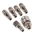 thumbnail image 4 of 6 Pcs Euro Air Line Hose Compressor Fitting Connector Quick Release Set 1/4" Bsp, 4 of 5