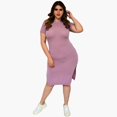 thumbnail image 1 of Vestido tejido Roman Fashion Talla extra modelo 21329 lila unitalla, 1 of 5
