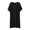 Black, variant on Asxite Plus Size Mens Robe Solid Round Neck Short Sleeve Pocket Breathable Summer Casual Bathrobe