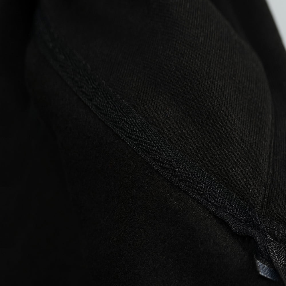 WREESH Mens Sleeveless Sweatshirts Vest Casual Solid Hooded Vest Drawstring Zipper Workout Outerwear Vest Black