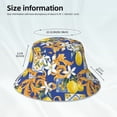thumbnail image 5 of Kdxio Reflective Bucket Hat - Sicilian Style Print Bucket Hat for Men,Women, 5 of 9