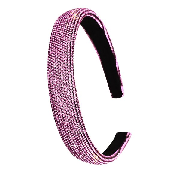 CXHEGBEJ Rhinestone Headband Crystal Bling Headbands for Women Hair Accessories Glitter Sparkle Hair Hoop Female Fashion Head Bands E