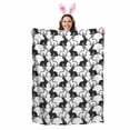 thumbnail image 2 of Throw Blanket Fleece Throw Blanket 50x60in, Spring Easter Black White Bunny Soft Lightweight Bed Blankets Rabbit Silhouette Animal Fuzzy Couch Blankets for All Season, 2 of 9