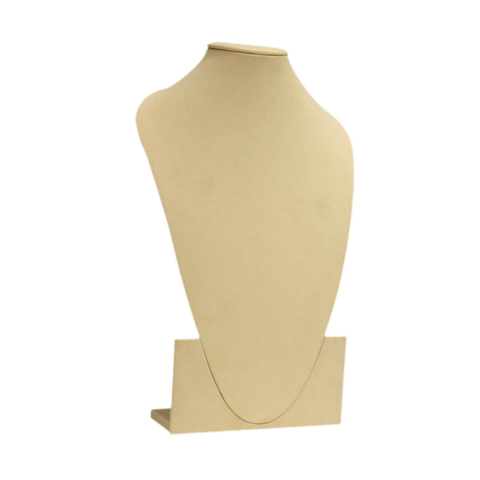 QccHieUs Pendant Chain Necklace Organizer Necklace Mannequin Trade Shows Shelves Salon PU L