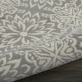 thumbnail image 5 of Nourison Jubilant Geometric Floral Ivory/Grey 5'3" x ROUND Area Rug, (5' Round), 5 of 9