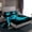Black Blue, variant on Erosebridal Ball Games Bed Sheets Set Twin Size,Football Sport Bed Sheets Set Twin Size,Blue Neon Light Ombre Geometry Bed Sheets Twin,Super Cozy Room Decoration,3-Piece