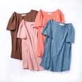 thumbnail image 4 of MRMT-Camiseta de algodón puro para mujer, camisetas holgadas y transpirables, Tops informales, 2023, 4 of 4